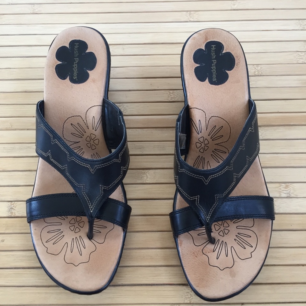 Hush Puppies black sandals